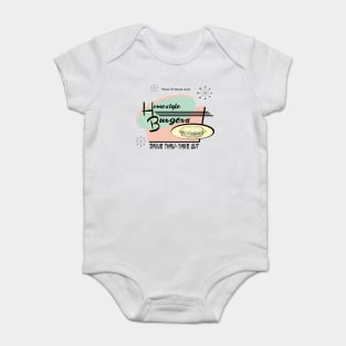 Vintage Burger Sign Baby Bodysuit